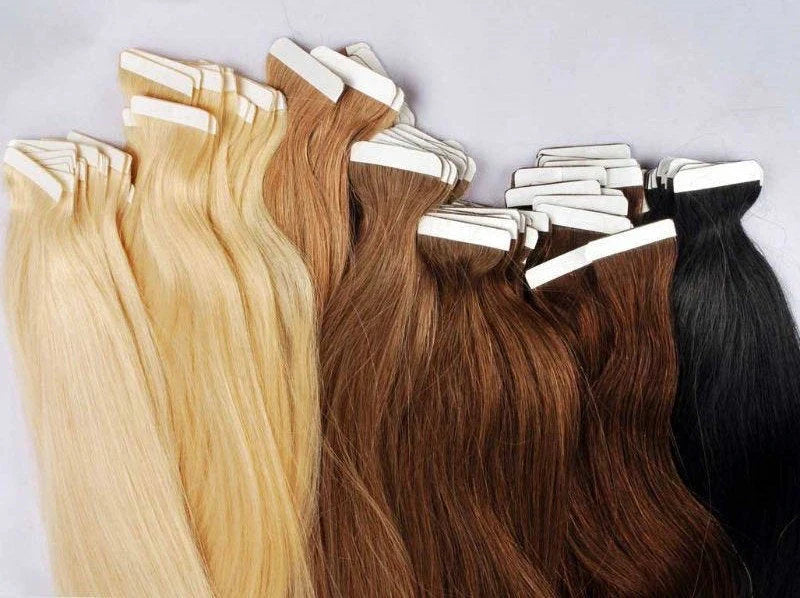 (#4) Walnut Brown Tape-in hair extension