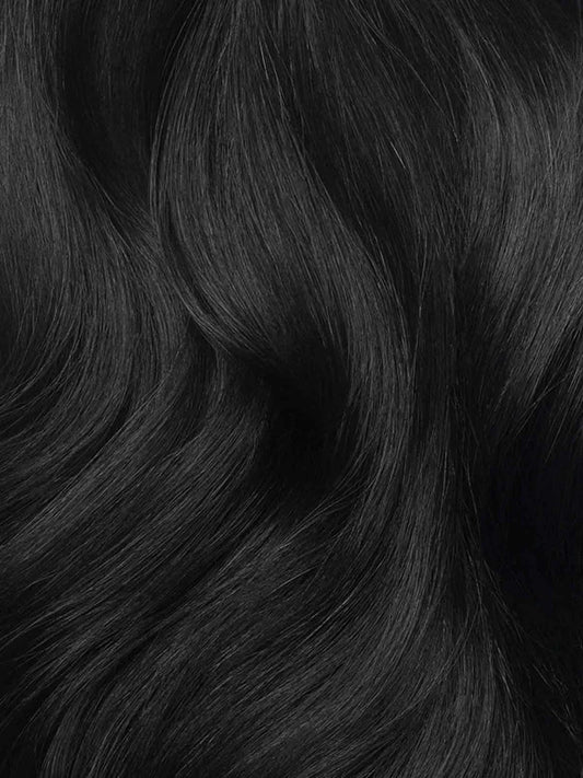 (#1) Jet Black | Bulk hair extension